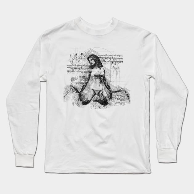 Da Vinci 1077 Long Sleeve T-Shirt by Xieghu